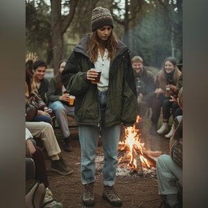 LLBean x Free People ranch Chores Winter coat jacket down ski snowboard Y2K